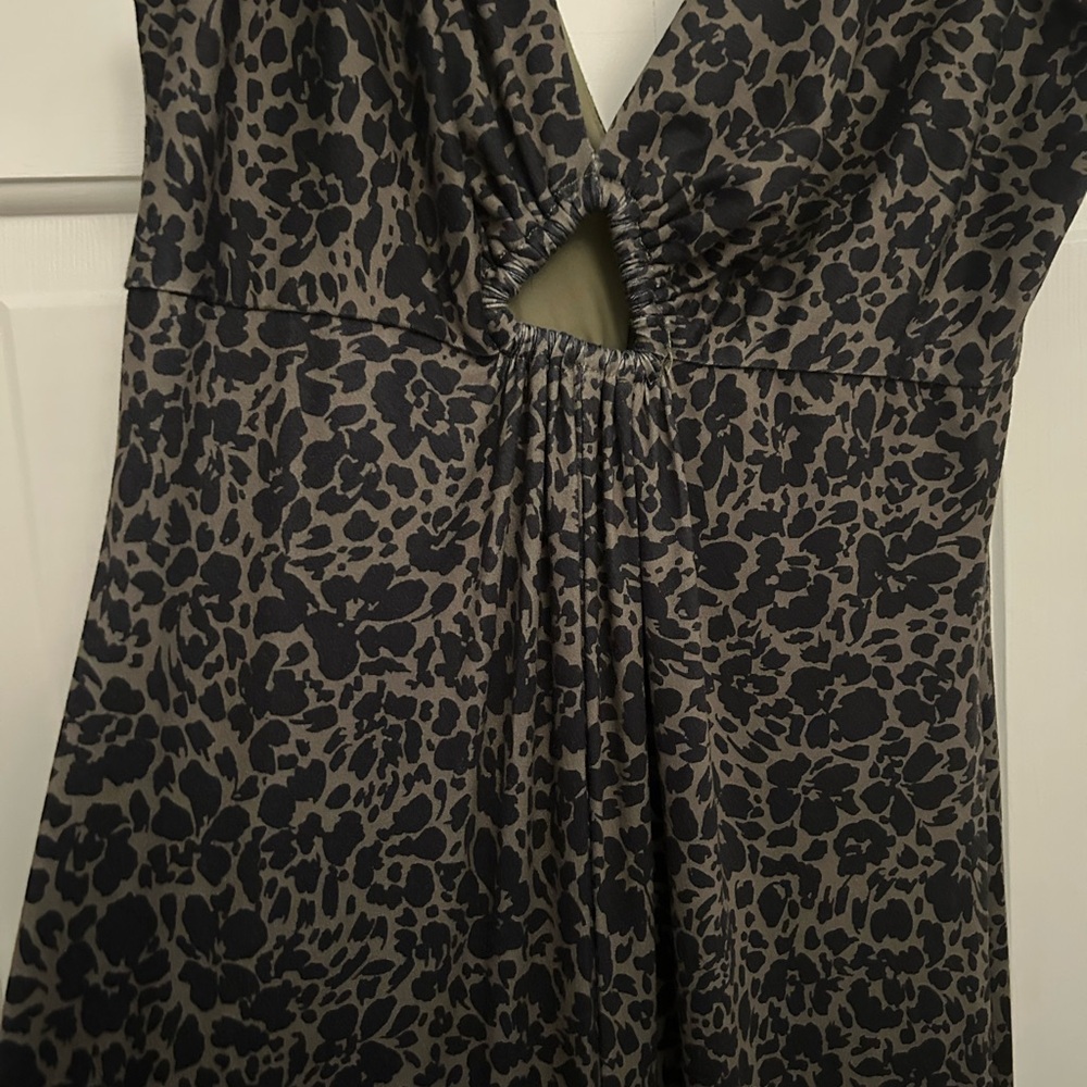 Hutch green and black floral print jumpsuit